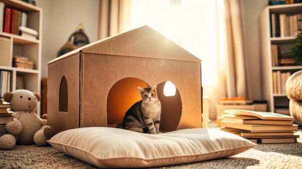 Guide pour créer la maison en carton parfaite pour votre chat